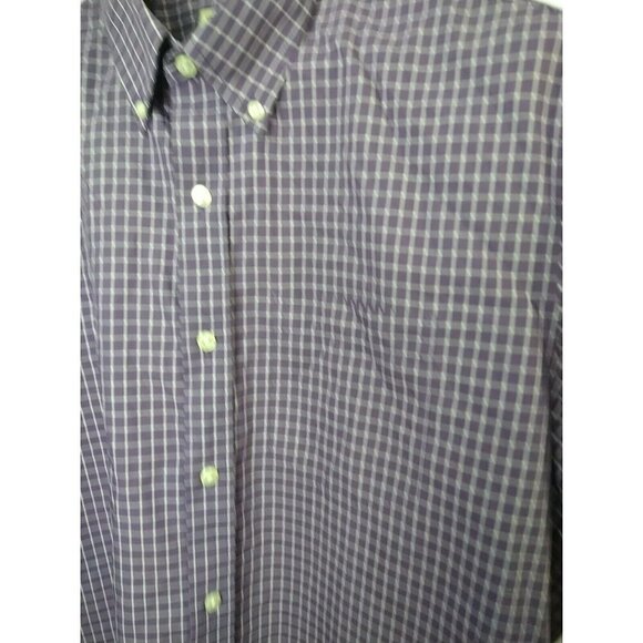 L.L. Bean Men's Purple White Shirt Sleeve Button Up Shirt. Size MT - Picture 3 of 11